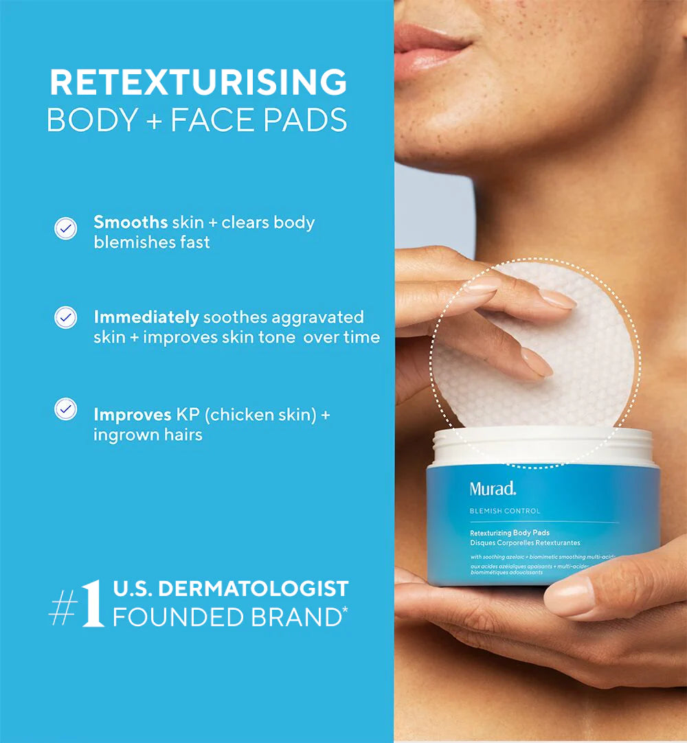 Murad Retexturising Body + Face Pads